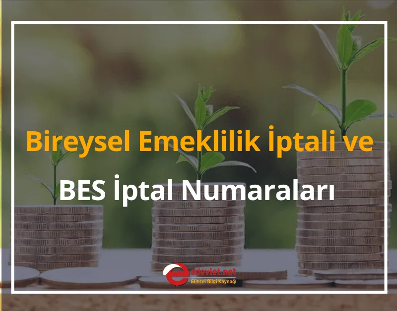 Otomatik Bireysel Emeklilik İptali 2024 BES İptal Numaraları