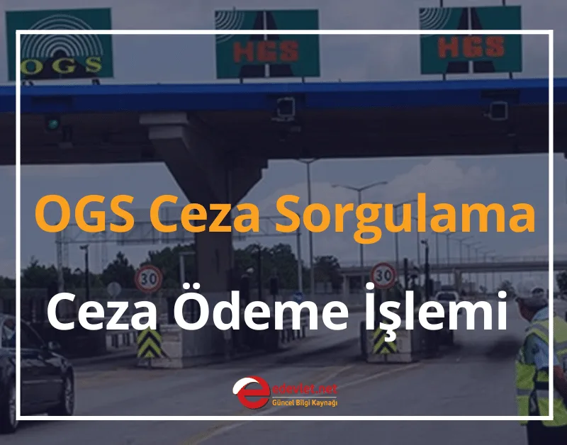 OGS Ceza Sorgulama 2024 OGS Ceza Ödeme İşlemi Nereden Yapılır?