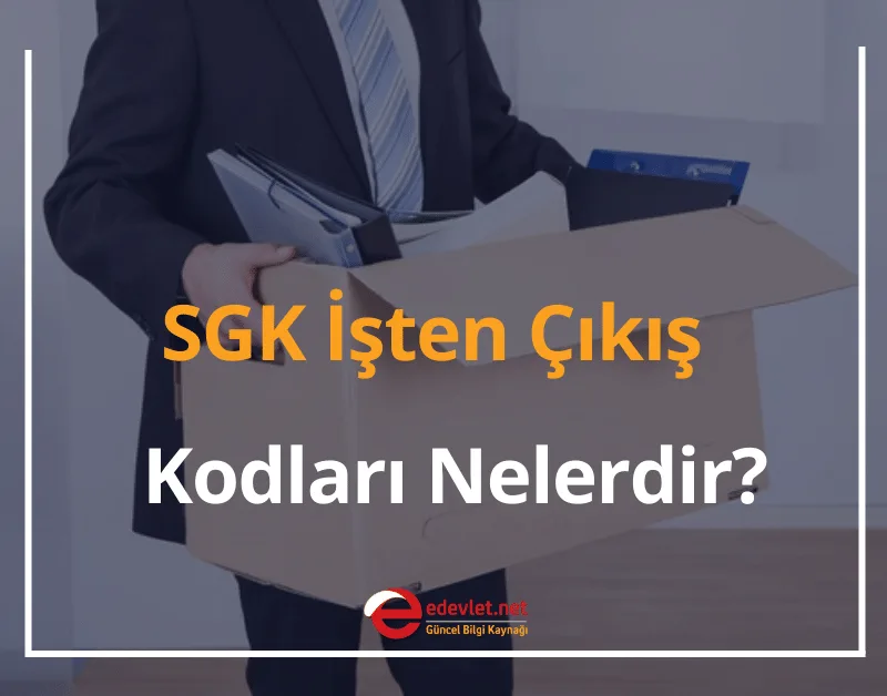 SGK İşten Çıkış Kodları Nelerdir? 2024 Güncel SGK İşten Çıkış Kodları Listesi