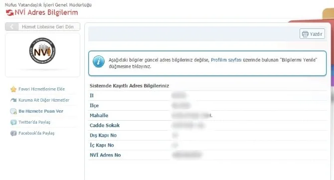 İkametgah Değişikliği
