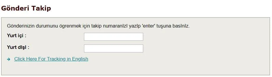 ups kargo sorgulama ekranı