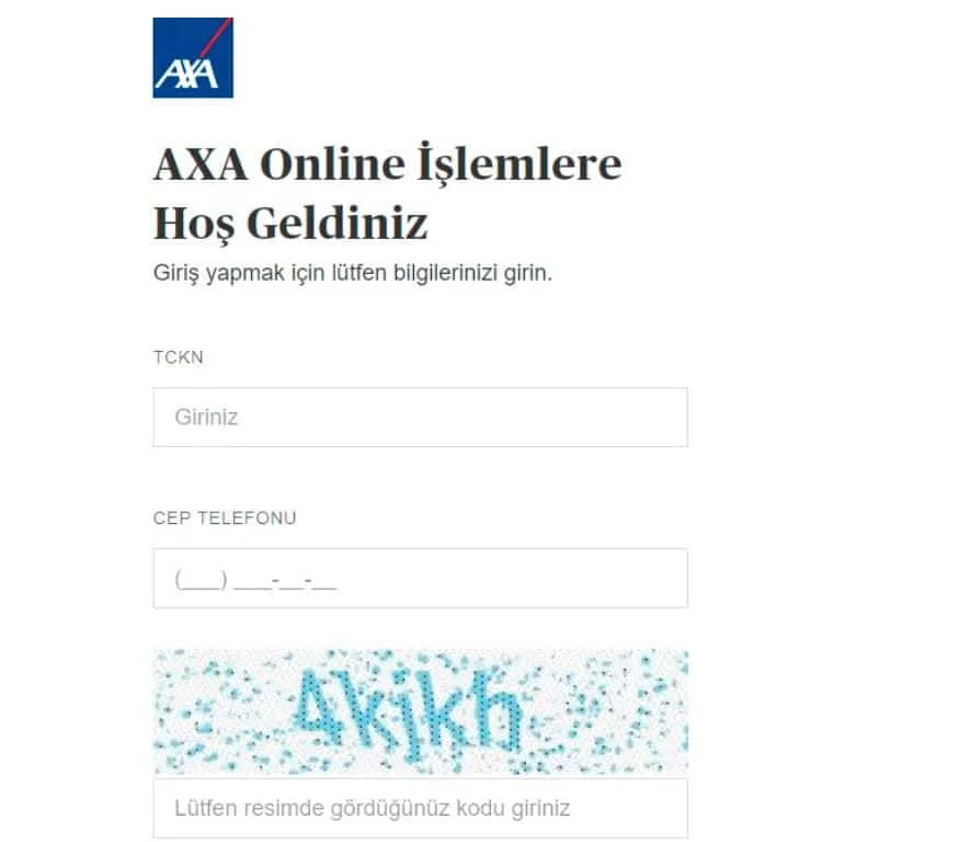 axa bes iptal giriş