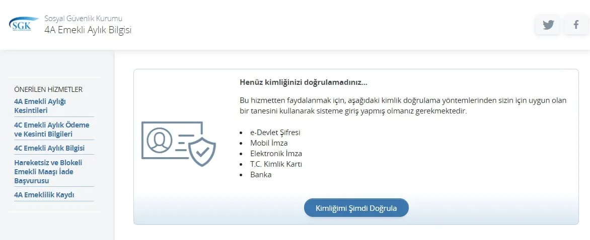 T.C Kimlik No ile SGK Emeklilik Sorgulama