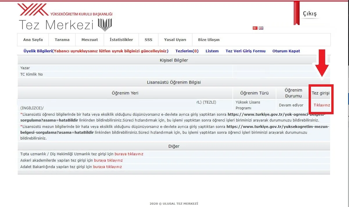 12-Tez Girişi