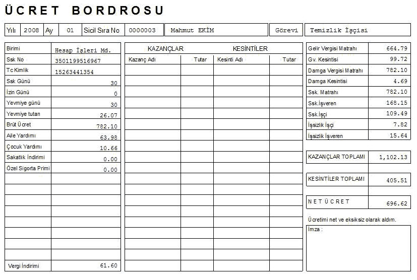 Bordro Bordro