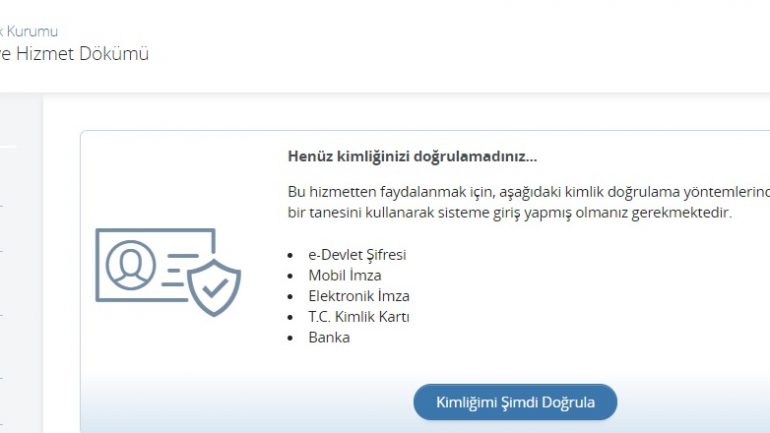 SGK, SSK BAĞKUR Prim ve Hizmet Dökümü Sorgulama