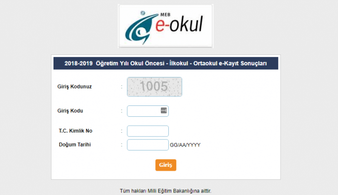 Kullanıcı girişi