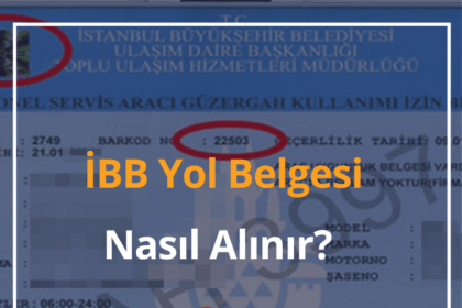 İBB Yol Belgesi