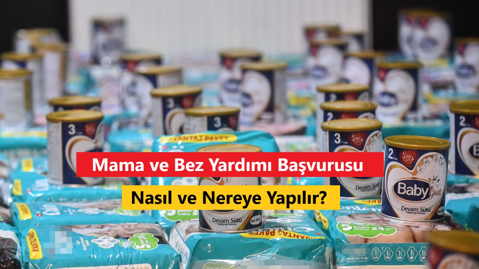 mama ve bez yardımı başvurusu