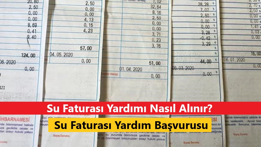 su faturası yardımı
