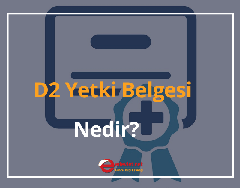 d2 yetki belgesi