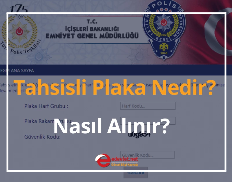 tahsisli plaka