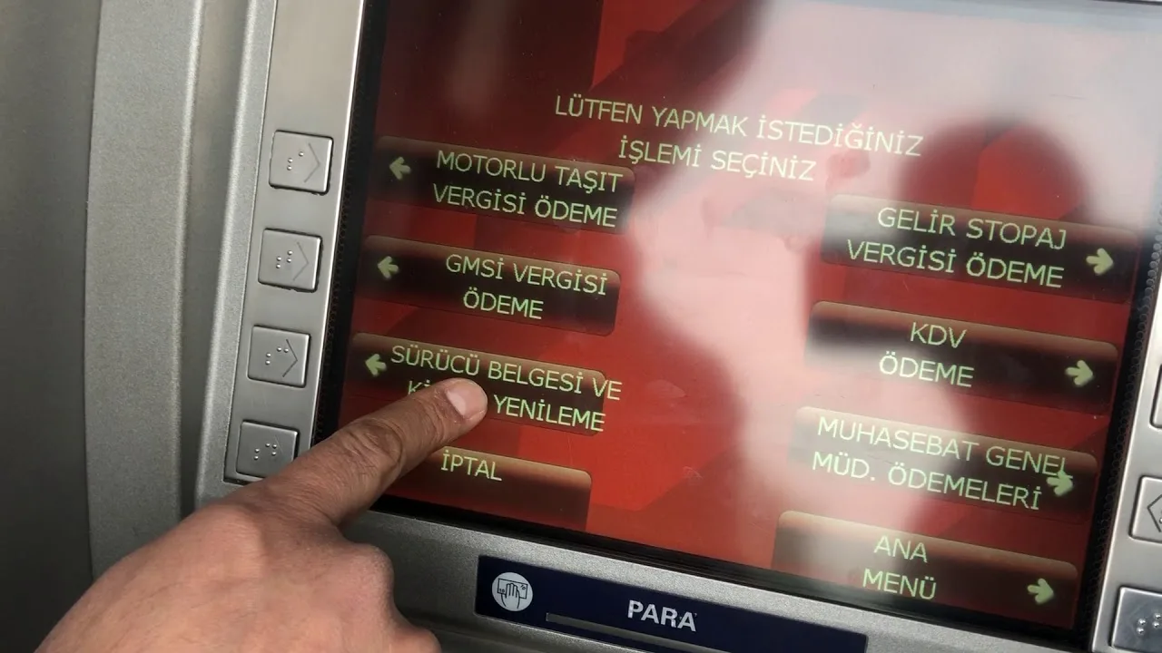 yeni kimlik ücreti atm'den nasıl yatırılır?