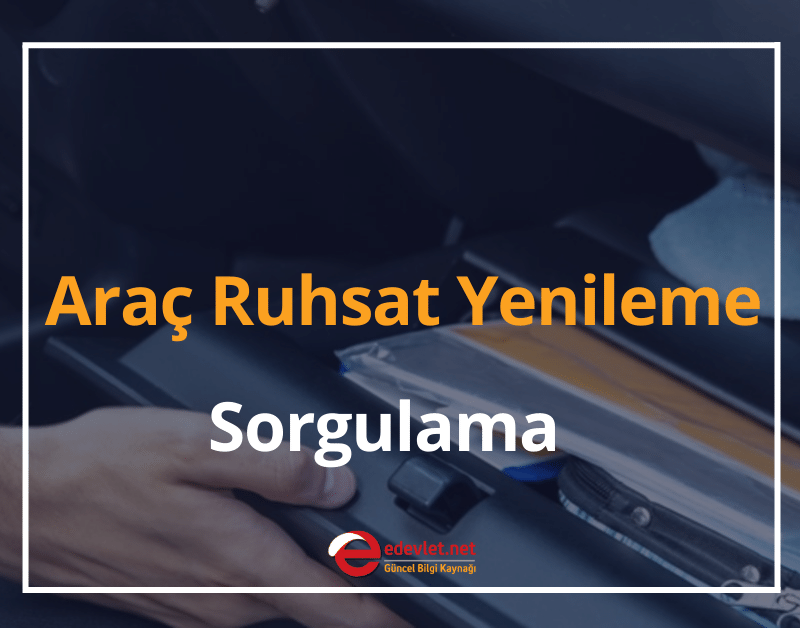 araç ruhsat yenileme ve sorgulama