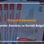 ehliyetimi kaybettim