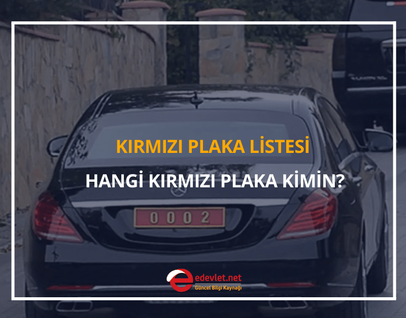 kırmızı plaka listesi