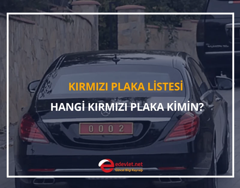 kırmızı plaka listesi