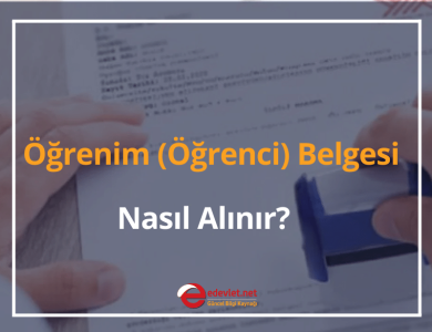 öğrenim (öğrenci) belgesi