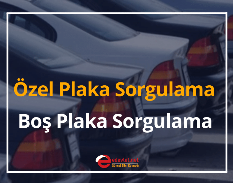 özel, boş plaka sorgulama