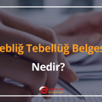 teblig tebellug belgesi