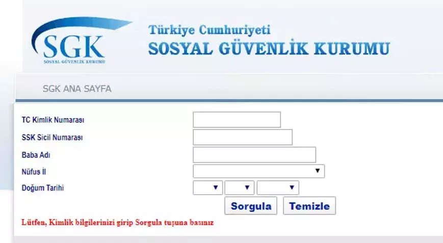 SGK Emeklilik Hesaplama Tablosu