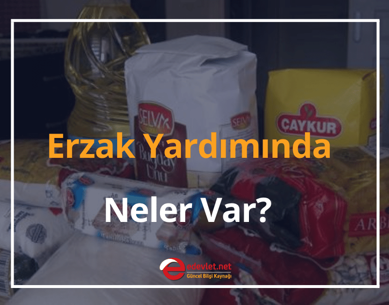 erzak yardımı