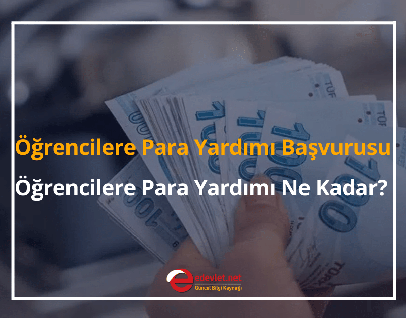 öğrencilere para yardımı