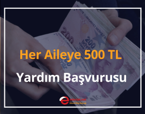 Her Aileye 500 TL Yardım Başvurusu 2024 e-Devlet Başvuru Formu