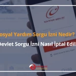sosyal yardım sorgu i̇zni