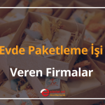 evde paketleme i̇şi